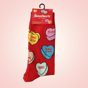 Candy Hearts Crew Socks